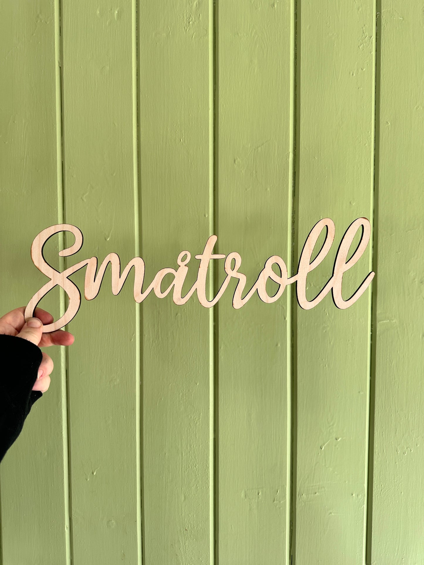 Skilt i 20 cm lengde