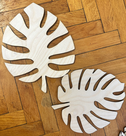 Gryteunderlag – 2 stk monsterablader i bjørkefiner