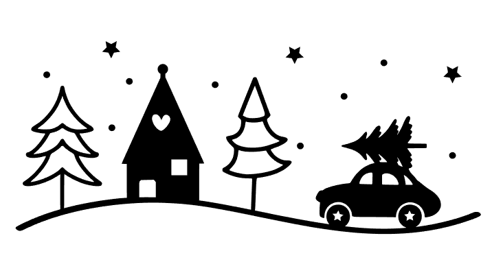 Julekule med valgfri tekst