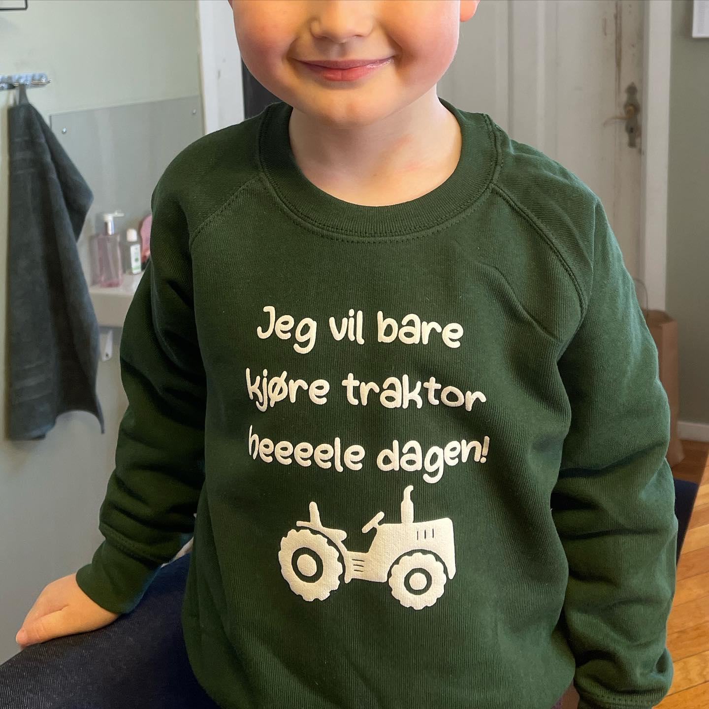 Traktorgenser med 3D-effekt