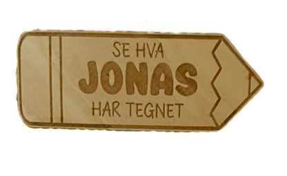 Magnet til barnets tegning