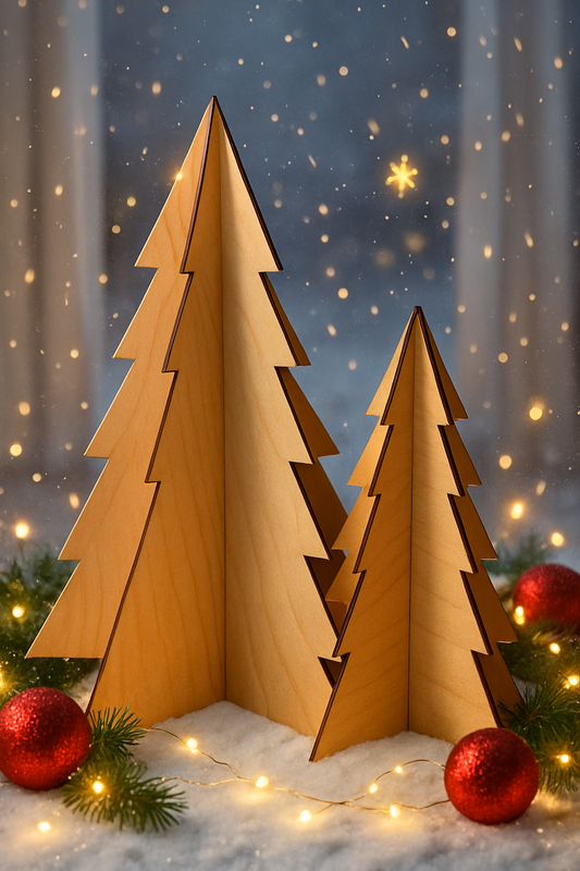 Stilrent dekor­tre i bjørkefiner eller sort MDF