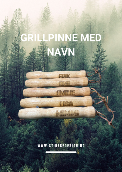 Grillpinne med navn