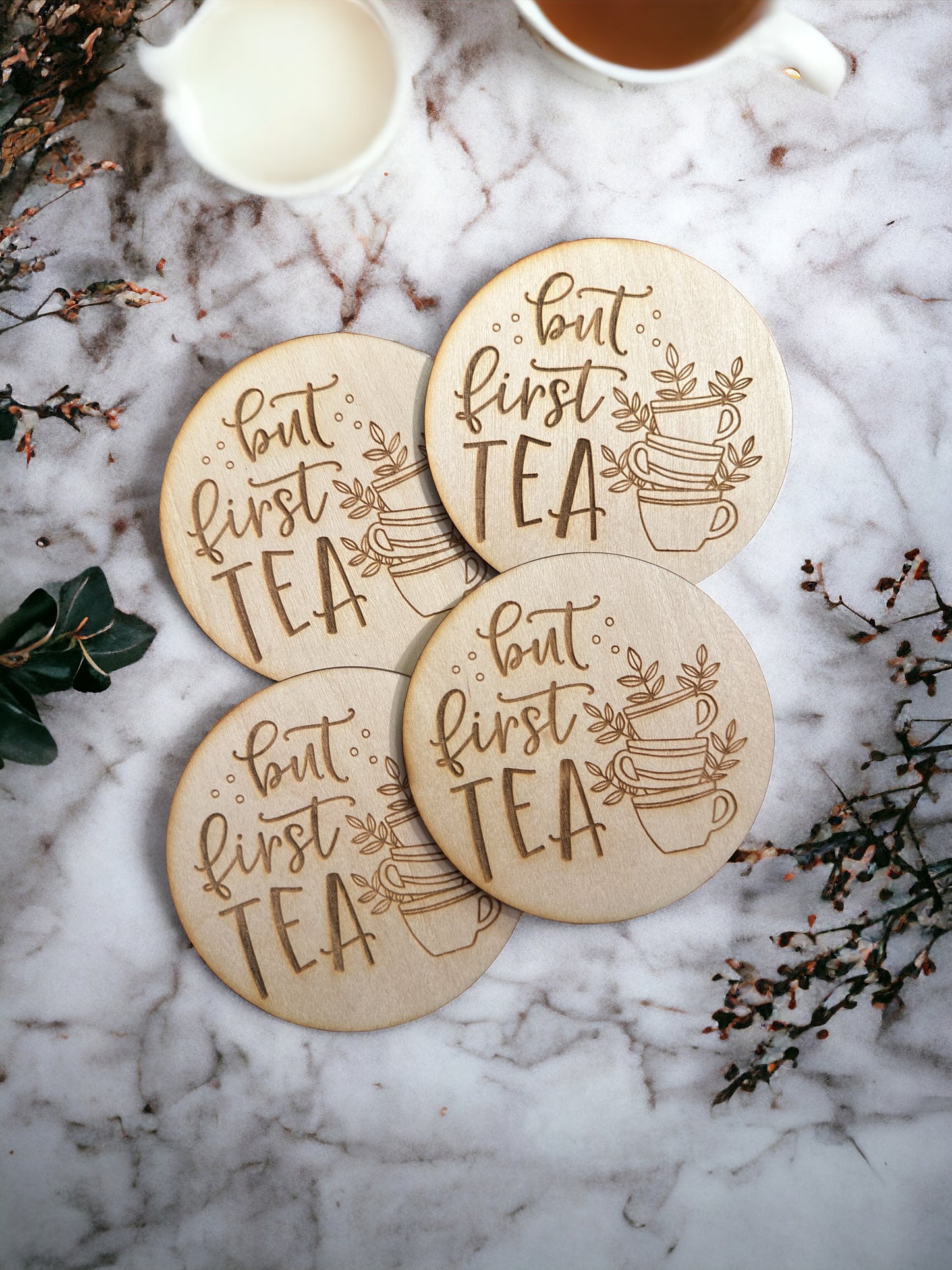 But first Tea - coasters