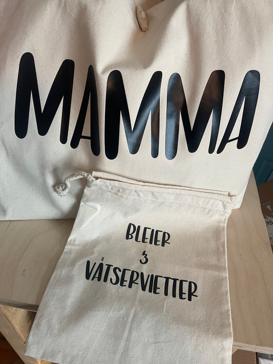 Bleier & våtserivietter - tøypose